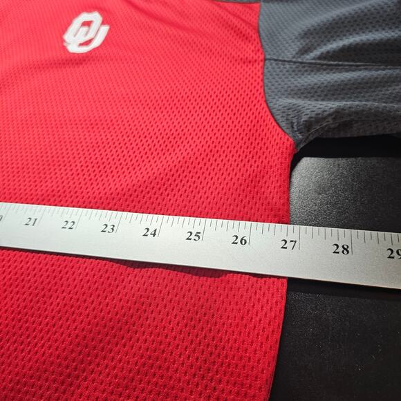 Knights Apparrel Oklahoma Sooners Pullover Mens 2X Red OU SEC College 1/4 Zip - Picture 9 of 9